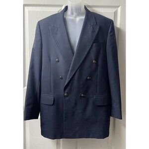 Oscar de la Renta Navy Blue Blazer